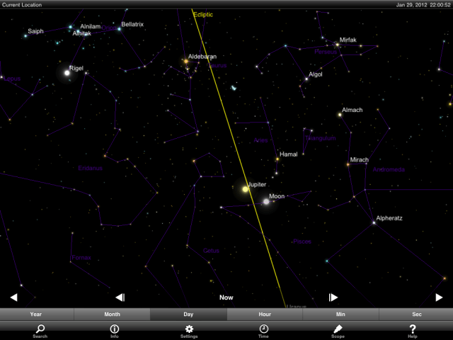 jupiter star chart