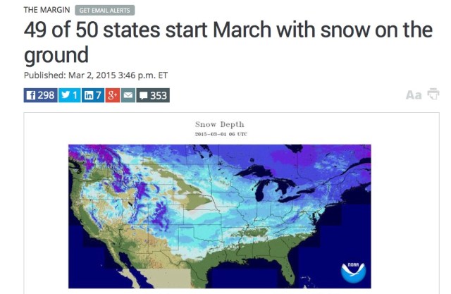 49 of 50 states have snow